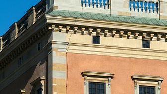 Stockholms slotts västra fasad. Bild: Peder Lindbom, AIX.