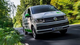 Volkswagen Transportbilar erbjuder sina kunder en laddlösning från Bee