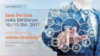 Informationen über DMS im öffentlichen Sektor am 10. und 11. Oktober in Paderborn. Abb. codia Software GmbH
