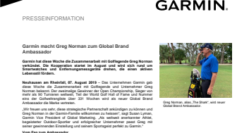 Garmin macht Greg Norman zum Global Brand Ambassador 