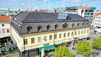 Kontorsuthyrningarna i centrala Göteborg har ett stabilt inflöde hos Wallenstam. På bilden visas Kungsportsplatsen 1 dit Quokka flyttar in till hösten.