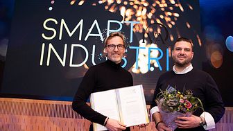 Sepehr Mousavi and Andreas Dahlin of Swegreen at Smart Industry Awards 2021