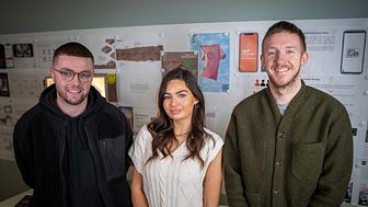Cameron Poole, Sophie Clayton and Daniel Langhorn from size? are supporting Northumbria students with a live project.