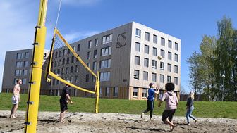 Studentsamskipnaden i Sørøst-Norge skal ansette studenter som skal skape aktiviteter på campus. Her er studenter på Campus Vestfold i aktivitet før pandemien.