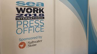 Saltwater Stone has announced its continued commitment to Seawork International by sponsoring the event press office for the sixth year in succession.