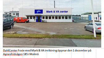 Dahl öppnar nytt center i Malmö med specialinriktning på Mark & VA 