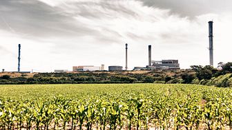 La Hague nuclear fuel reprocessing plant in Normandy, France
