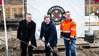 Foto: Visma/PR fra venstre:  Jens Nyhus (Carlsberg Byen), Carsten Boje Møller (Visma) og Thomas Sørensen (Arpe & Kjeldsholm)