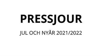 Pressjour jul och nyår 2021/2022
