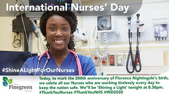 International Nurses’ Day 2020 - Shine a Light for our Nurses