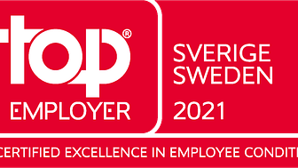 TCS får utmärkelsen Top Employer i Sverige