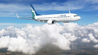 SilkAir's First Boeing 737-800 Makes Its Debut On Home Ground At The Singapore Airshow 2014