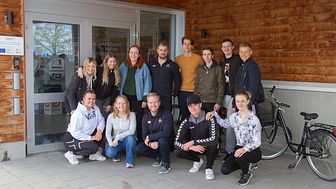 Våren 2019 fick curlinggymnasiets elever besök av världsmästaren Niclas Edin, som själv har gått på curlinggymnasiet, och hans lagkompis Rasmus Wranå.