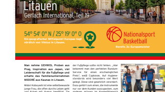 Gerlach in Litauen: Fußpflege inspiriert von "Naokos Lächeln"