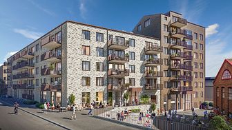 I Majorna, Göteborg bygger Tuve Bygg cirka 350 nya bostäder för Magnolia Bostad, byggstart i februari 2022.