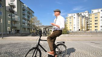 Gustav Hemming (C), tillväxt- och samhällsplaneringsråd ansvarar för cykelfrågorna i Region Stockholm.