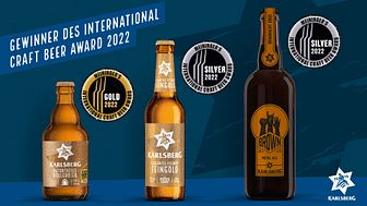 Gleich drei Biere der Karlsberg Brauerei wurden beim International Craft Beer Award ausgezeichnet. Foto: Karlsberg Brauerei