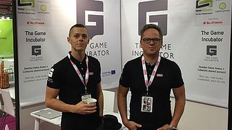 Fredrik Örneblad och Petri Ahonen, affärscoacher på Gothia Innovation AB som driver The Game Incubator.