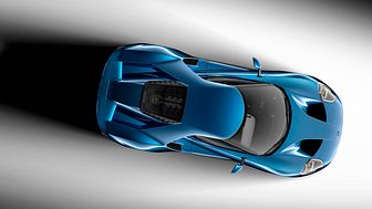 Nya superbilen Ford GT i kolfiber bjuder på innovationer inom aerodynamik, EcoBoost och lättviktsteknik 