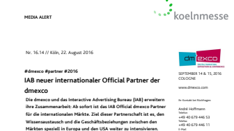 IAB neuer internationaler Official Partner der dmexco