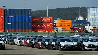 Port of Gothenburg new export port for Volvo cars to Russia and China 