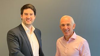 Nicholas Bourque, President of Marine Press (left) and Martin Taylor, Chief Executive Officer of ChartCo (right)