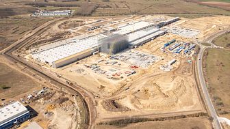 The construction of JYSK's distribution centre number 9 is ongoing in Escer, Hungary.