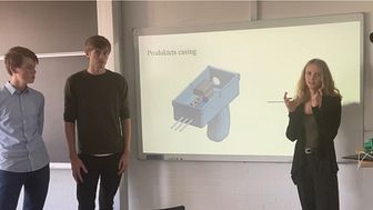 Philip, Benjamin og Emilie fra H.C. Ørsted Gymnasiet skal til DM-finale i Teknologi og Erhvervscase 