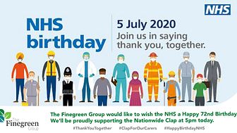 ​The Finegreen team would like to wish the #NHS a very happy 72nd birthday.