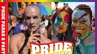 Omslag Pride parad och party i Stockholm