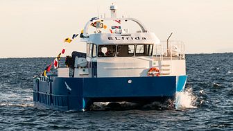 Hybridbåten ELfrida (Foto: Siemens).