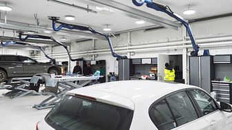 TT Fordonskadecenter miljösatsar på Intenz LED-belysning i nya lokaler