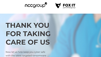 National institutions are in the process of being contacted by members of our team around the world, however they are also able to sign up directly via our dedicated website: https://www.nccgroup.com/thankyouhospitals