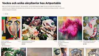 Artportable lanserar kategorisidor på sajten