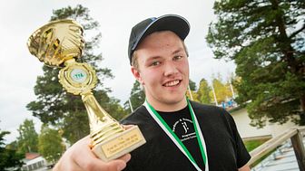 Dennis Blom som vann kvaltävling till Yrkes-SM i Östersund 2016.