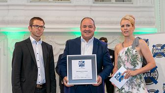 Ralf Merkelbach, Leiter Key Account Management Großflotten Europa, bei der Preisverleihung „Best Brand 2018“ am 21. Juni im Neuen Schloss in Stuttgart. (Foto: Karl-Heinz Augustin) 