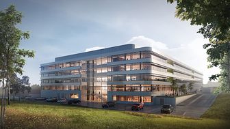 The existing DSV HQ in Hedehusene, DK, with the addition of 10,000 m2 to be completed by 2020