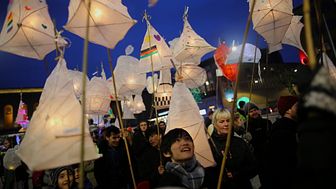 Ljusmanifestationen River of Light i Göteborg för fjärde året