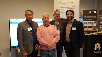 Från vänster - Hans-Göran Göransson, Per Hansen, Thomas Göransson och Jens Termén - Energy Machines