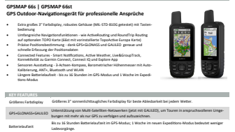 Datenblatt GPSMAP 66s/st