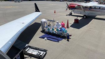 So far FAI has transported patients with the EpiShuttle in 47 countries, including difficult destinations as Iraq, China and South Sudan. Photo: FAI