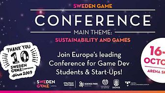 Tioårsjubileum för Sweden Game Conference