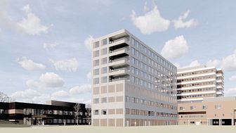 Nye Førde sjukehus, illustrasjonsbilde (Nordic – Office of Architecture).