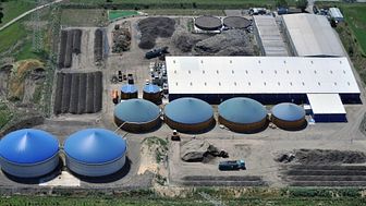 Anlagenstandort in Schkopau zur Verarbeitung von Bioabfällen und Speiseresten