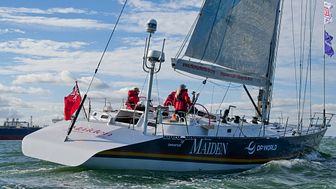 The world famous Farr racing yacht, Maiden, will be shipped to Dubai by Peters & May ahead of a new three year tour to promote The Maiden Factor