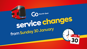 Service changes from 30 January