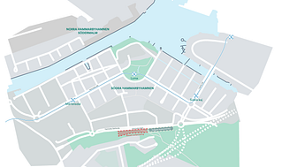 Karta Hammarby sjöstad