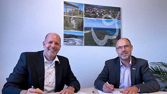Stefan Freitag und Christian Carl machen sich stark für umweltschonende Nahwärme im Neubaugebiet "Auf der Iserkuhle"