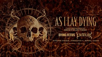 As I Lay Dying kommer til Store VEGA fredag 1. april med Dying Fetus og Emmure som support.