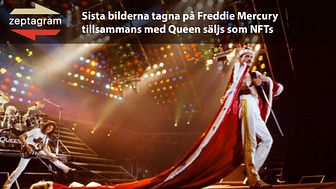 Sista bilderna tagna på Freddie Mercury tillsammans med Queen säljs som NFTs från Zeptagrams plattform